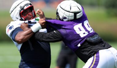 New England Patriots and Minnesota Vikings Joint Practice
