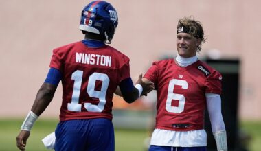 Former Rebel QB Jaxson Dart Opens Camp as QB3 for New York Giants