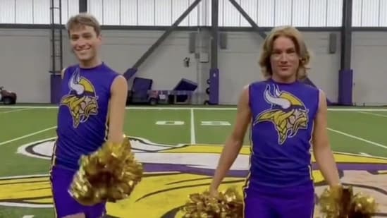 Blaize Shiek and Louie Conn - The two Minnesota Vikings male cheerleaders for 2025.(Instagram/ Blaize Shiek)
