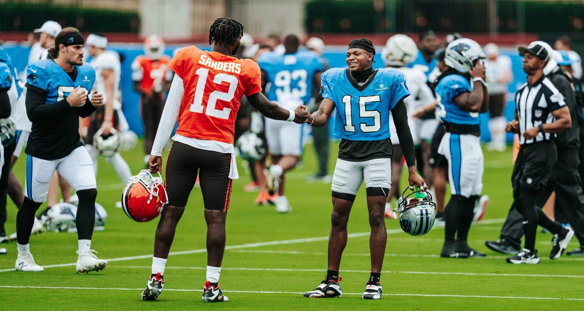 ‘Brothers’ Jimmy Horn Jr., Shedeur Sanders reunite