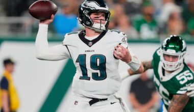 Eagles QB depth chart: How Sam Howell trade impacts McKee, McCord