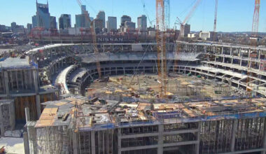 Historic NFL franchise's new $2.2 billion stadium taking shape ahead of move after 28 years in old much-loved home