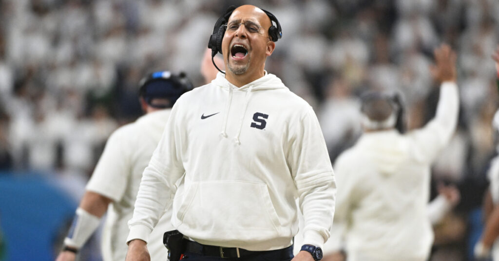 Penn State head coach James Franklin (Credit: Robert Goddin-Imagn Images)