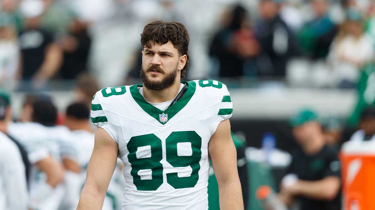 New York Jets tight end Jeremy Ruckert (89) before the game against the Jacksonville Jaguars at EverBank Stadium.