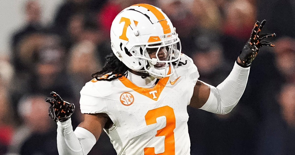 Quarterback Joey Aguilar #6 of the Tennessee Volunteers during 2025 Fall Scrimmage at Neyland Stadium in Knoxville, TN. Photo By Kate Luffman/Tennessee Athletics
