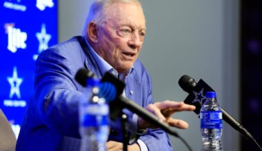 Cowboys owner Jerry Jones met with the media Thursday to explain trading Micah Parsons to the Cowboys.