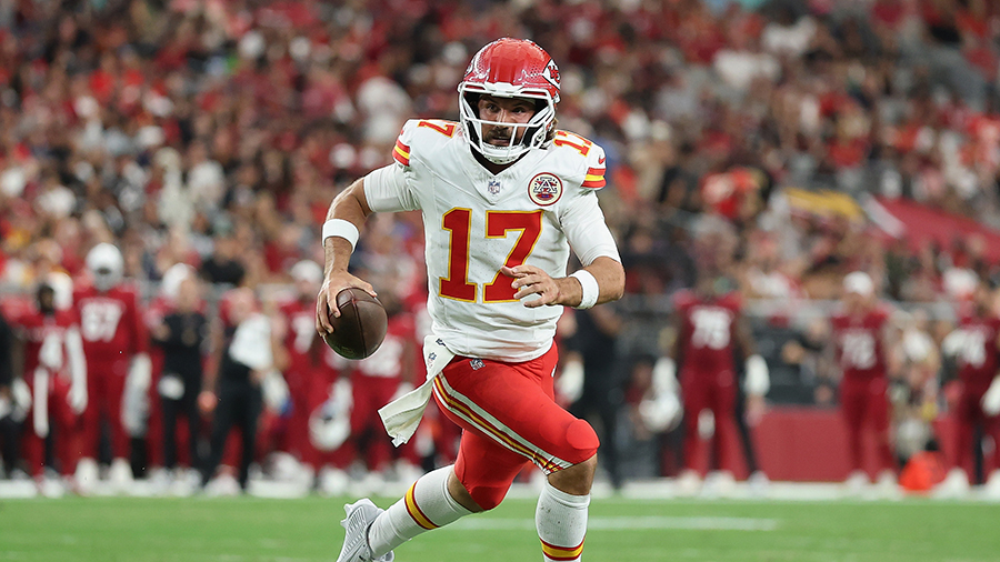 Kansas City Chiefs former WSU Cougars Gardner Minshew Seattle Seahawks preseason 2025...