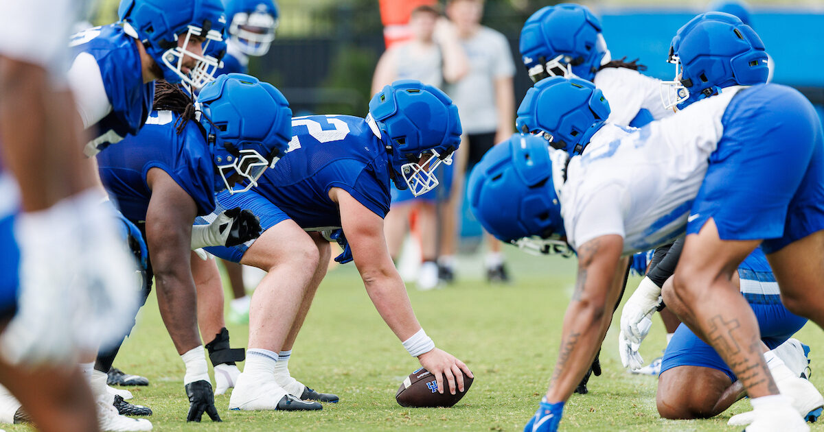 Kentucky wide receivers 2025 (Photo via Aaron Perkins, KSR)