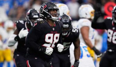 How Texans’ Tim Settle Jr. is ‘bringing my sledgehammer, lunch pail’ to the trenches