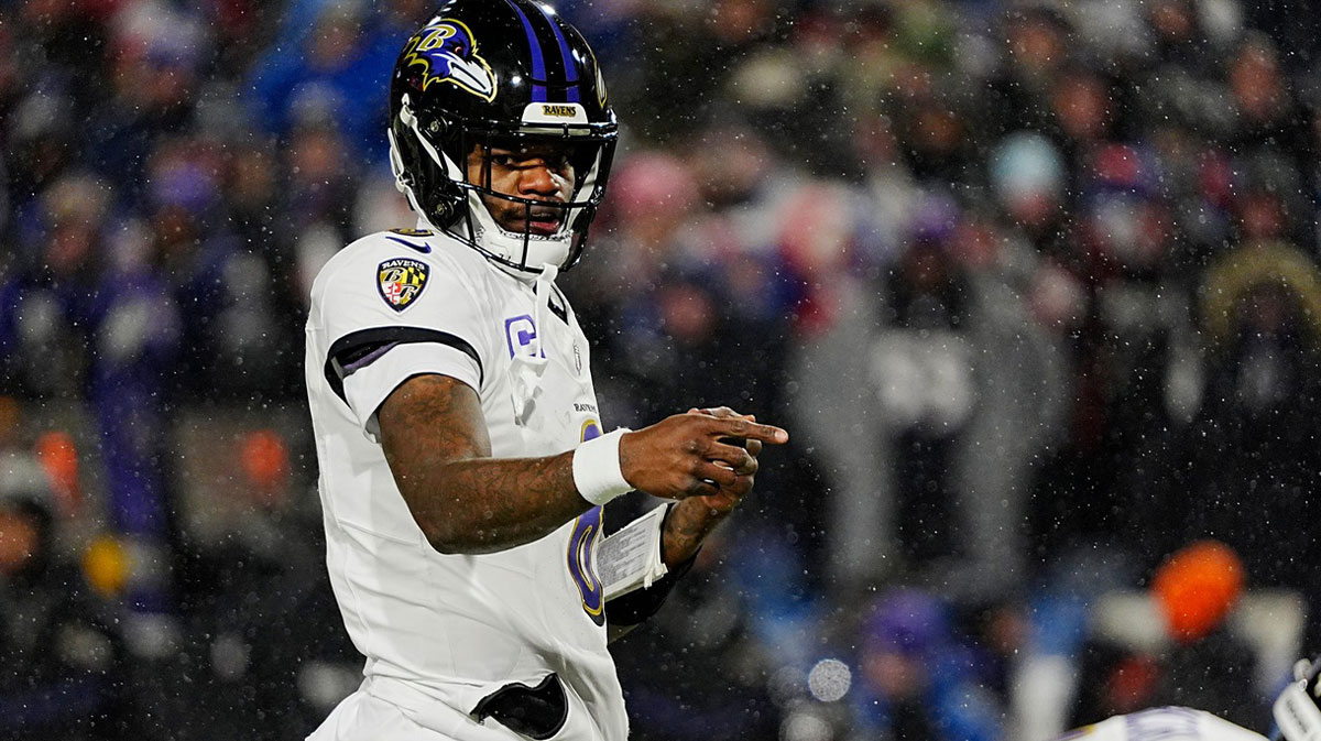 Baltimore Ravens quarterback Lamar Jackson, who made his acting debut in Power Book III: Raising Kanan, in the Divisional Round against the Buffalo Bills.