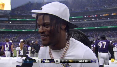 Lamar Jackson jewelry wows Ravens announcers