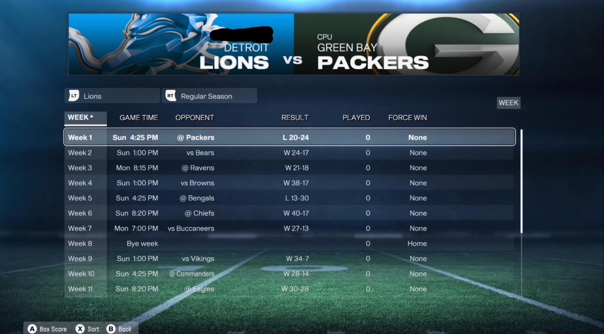 Detroit Lions 2025 schedule prediction via Madden 26