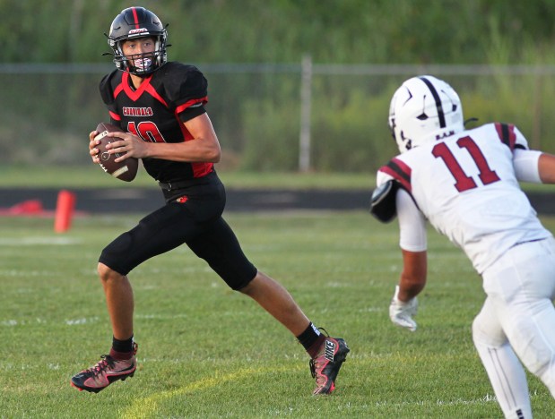 Action from the University-Brookside football game, Aug. 21, 2025. (Randy Meyers - For The Morning Journal)