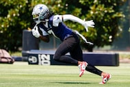 Dallas Cowboys cornerback Trevon Diggs (7) runs a drill during a practice at The Star,...