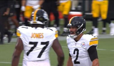 Steelers OTs Trai Essex offensive line Broderick Jones