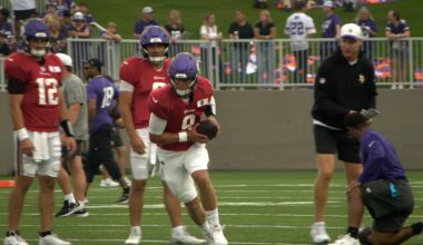Watch: Vikings QB J.J. McCarthy ready for individual and team tests against Texans