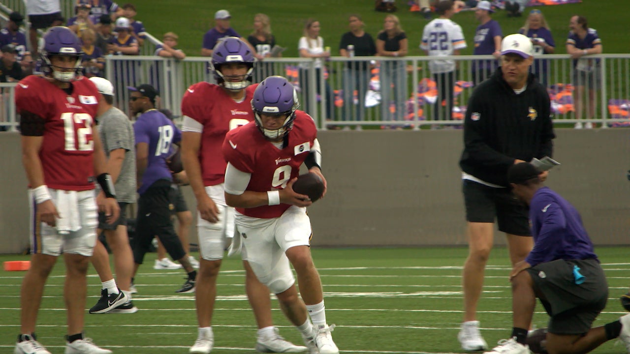 Watch: Vikings QB J.J. McCarthy ready for individual and team tests against Texans