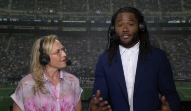 Announcer jinx strikes Seahawks' Michael Robinson on INT