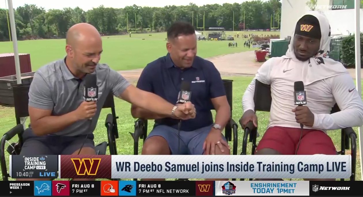Mike Garofolo shares awkward moment with Deebo Samuel