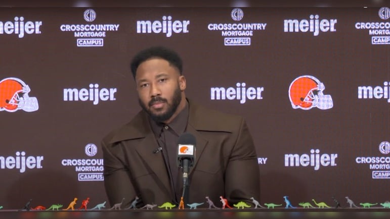 Myles Garrett Browns speeding