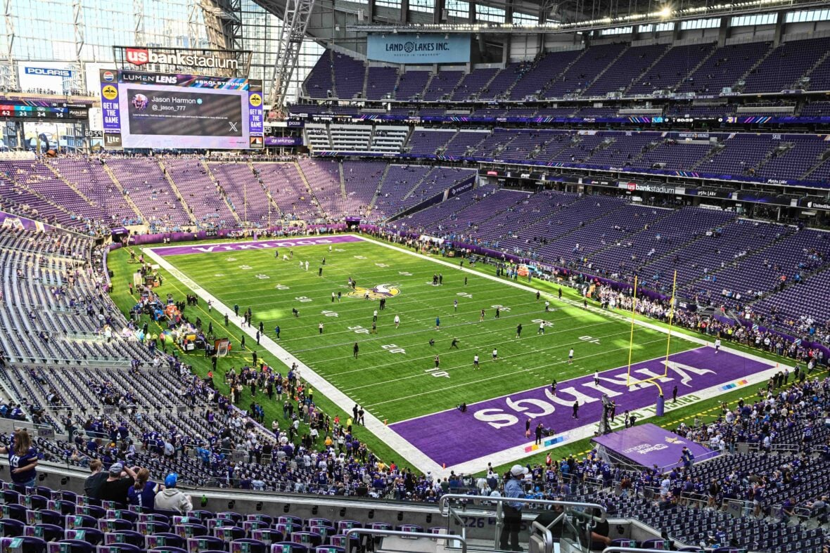 MN Vikings Superfan Takes Years to Build LEGO U.S. Bank Stadium