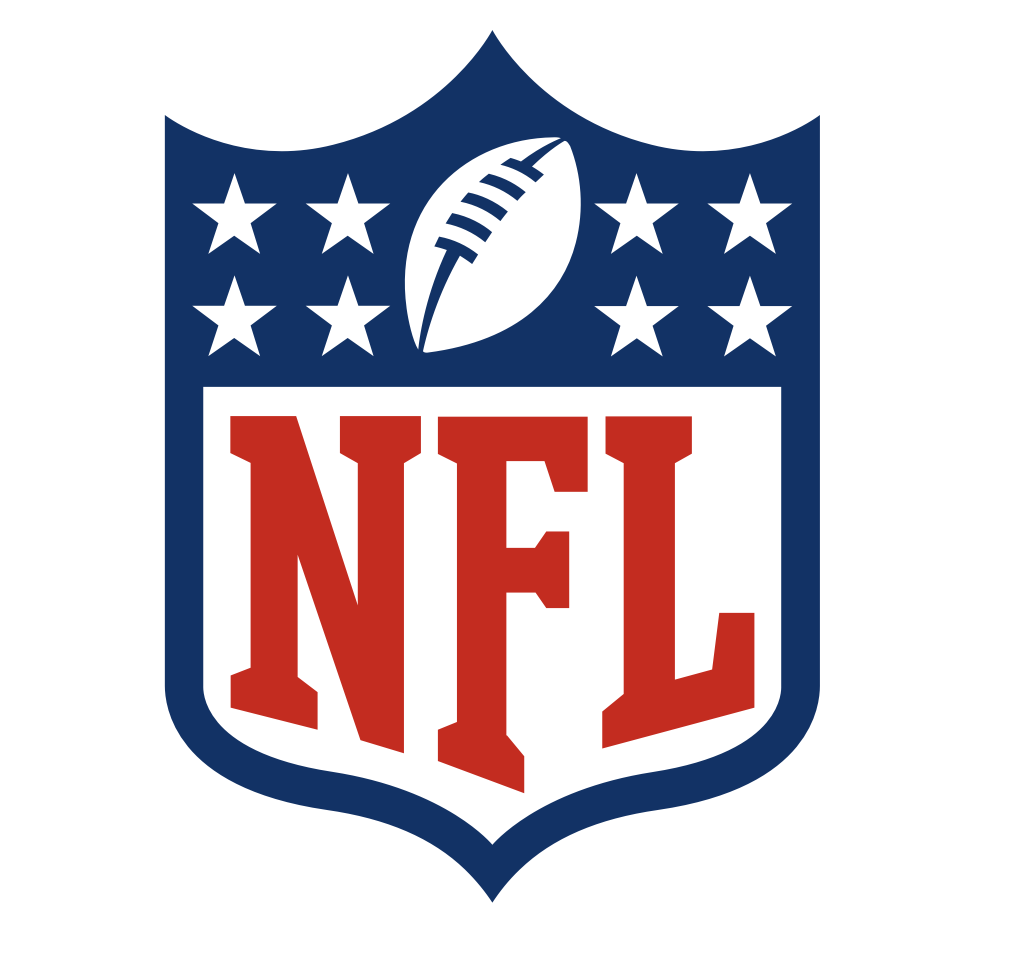 NFL logo featuring a blue shield, white stars, football, and bold red "NFL" letters—iconic in Disney’s billion dollar deal.