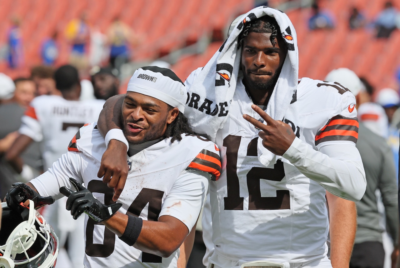 Cleveland Browns vs. Los Angeles Rams in preseason game