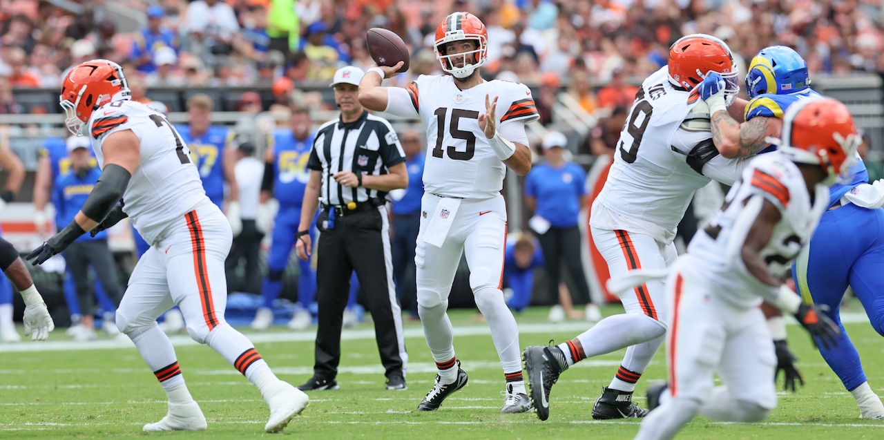 Cleveland Browns vs. Los Angeles Rams in preseason game