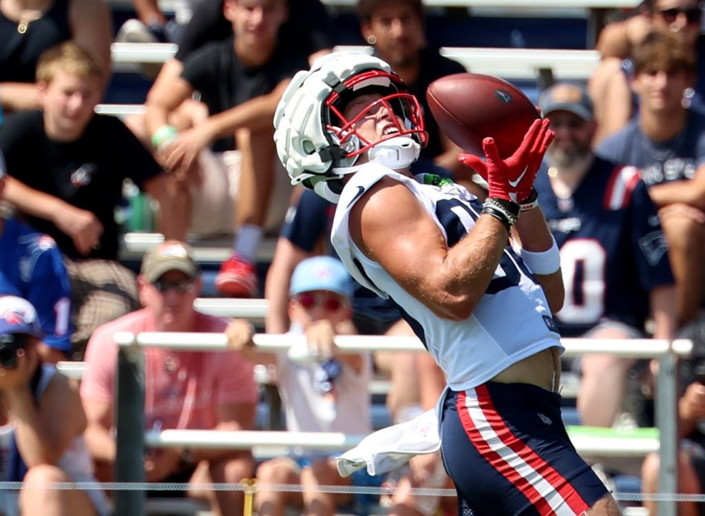 Patriots rookie WR Efton Chism III studying franchise great in training camp