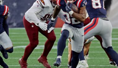 Rookie TreVeyon Henderson flashes explosive potential in Patriots debut