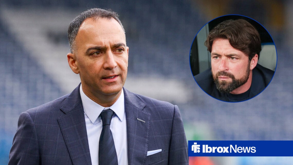 Paraag Marathe in a suit looking concerned with Russell Martin inset