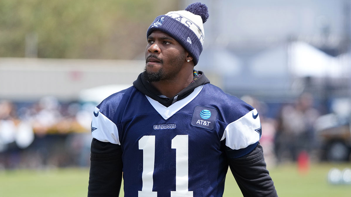 Dallas Cowboys defensive end Micah Parsons (11) at training camp at the River Ridge Fields.