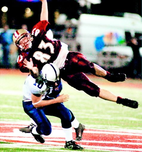 Abington Heights defensive back Dave Keisling