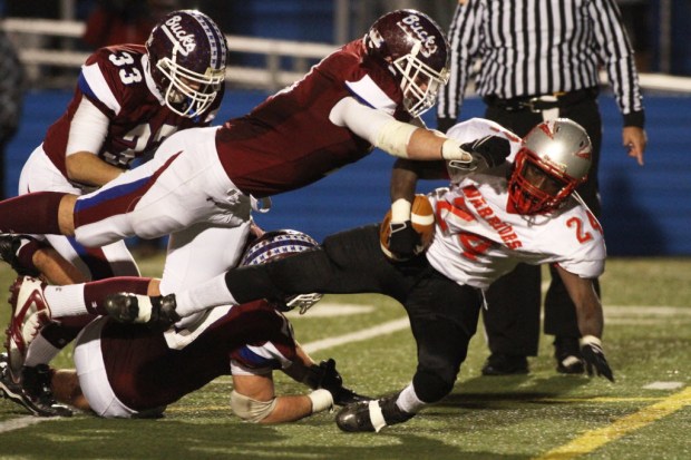 Dunmore defensive lineman Mike Boland