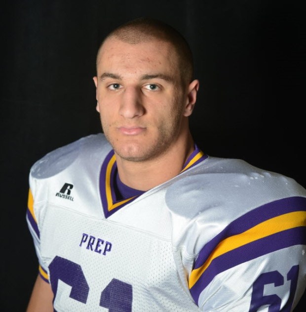Scranton Prep defensive end Noah Beh
