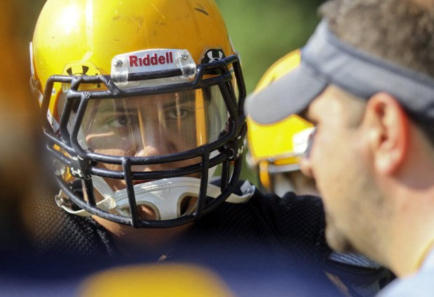 Old Forge linebacker Shane Schuback