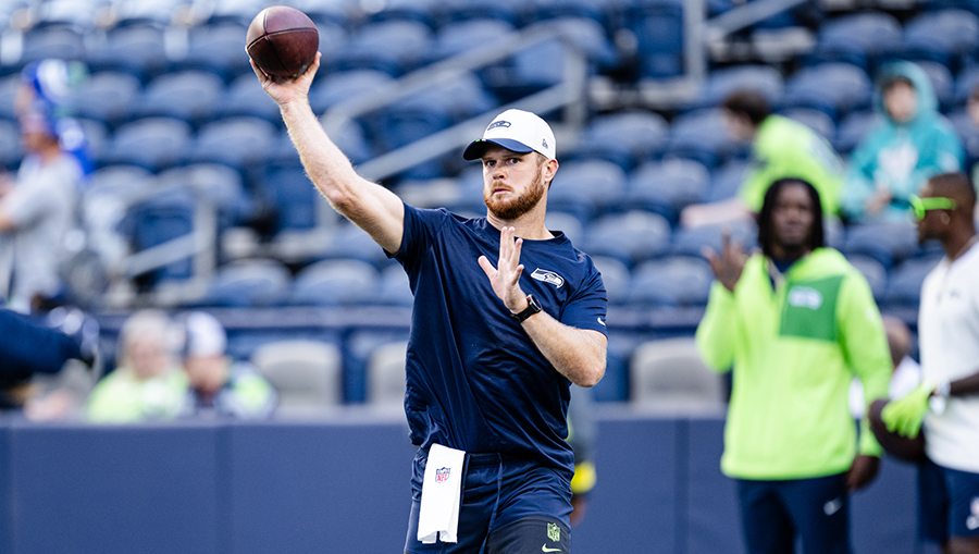 Seattle Seahawks Sam Darnold...