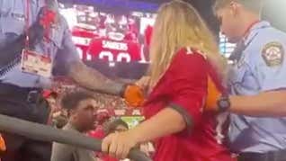 Ball Over Everything: Fella Doesn't Even Think About Getting Up After His Lady Gets Taken Out Of Bucs Preseason Game By Paramedics