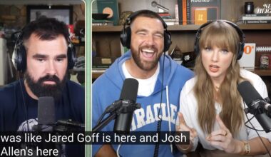 Jared Goff reacts to being name-dropped by Taylor Swift