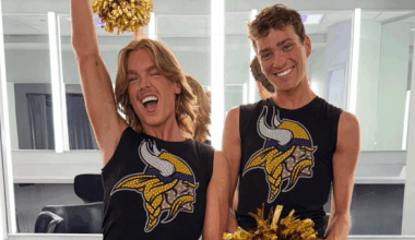 Minnesota Vikings Cheerleaders Blaize Shiek and Louie Conn.