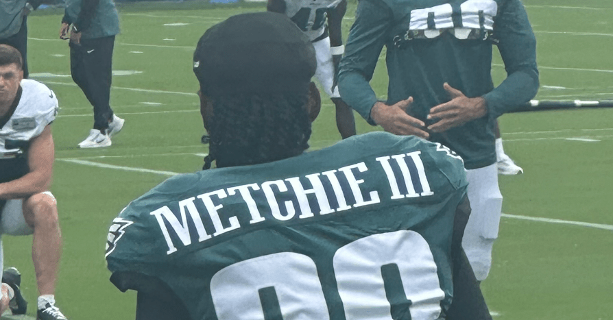Eagles Training Camp Practice Notes: First look at John Metchie III