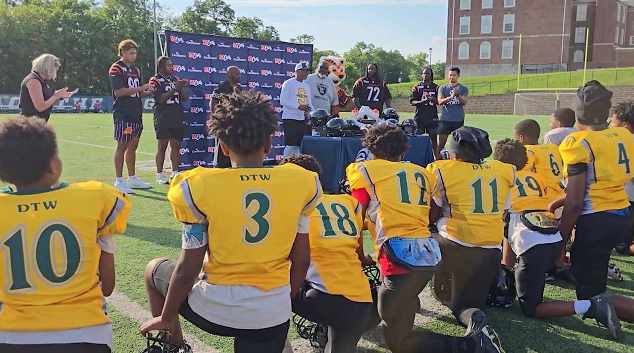 Bengals donate $25K in equipment to youth football league