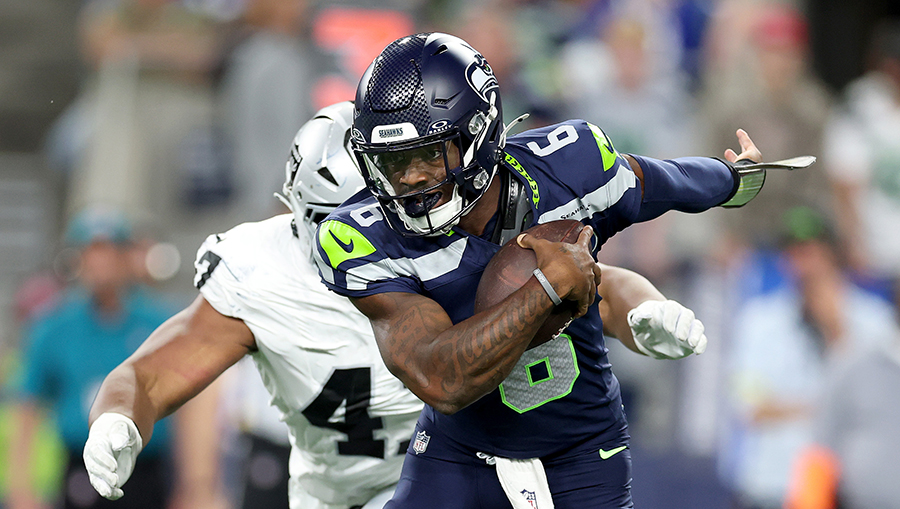 Seattle Seahawks Jalen Milroe...