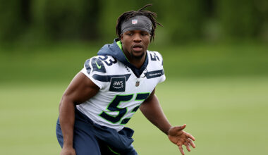 Seattle Seahawks Boye Mafe OTAs 2024 June 3...