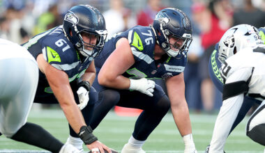 Seattle Seahawks Grey Zabel Jalen Sundell Raiders preseason opener 2025...