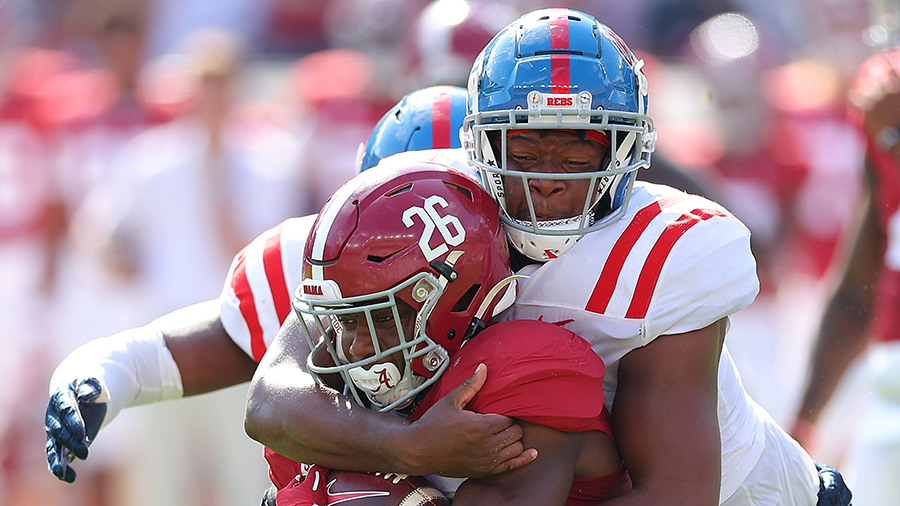 Seattle Seahawks Jared Ivey tackle Ole Miss Alabama 2023...