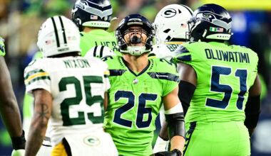 Seattle Seahawks Zach Charbonnet...