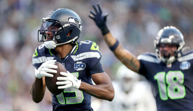 Seattle Seahawks Tory Horton preseason touchdown Las Vegas Raiders 2025...