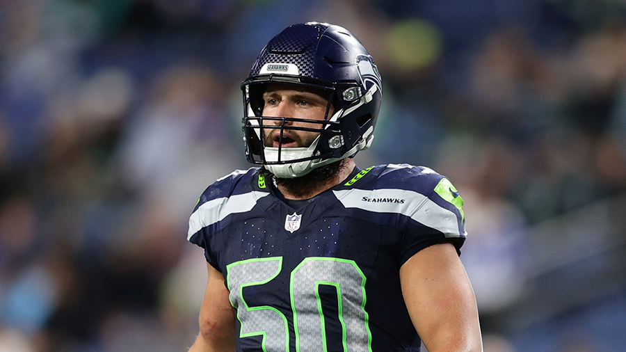 Seattle Seahawks backup linebacker Patrick O'Connell 2024 preseason...