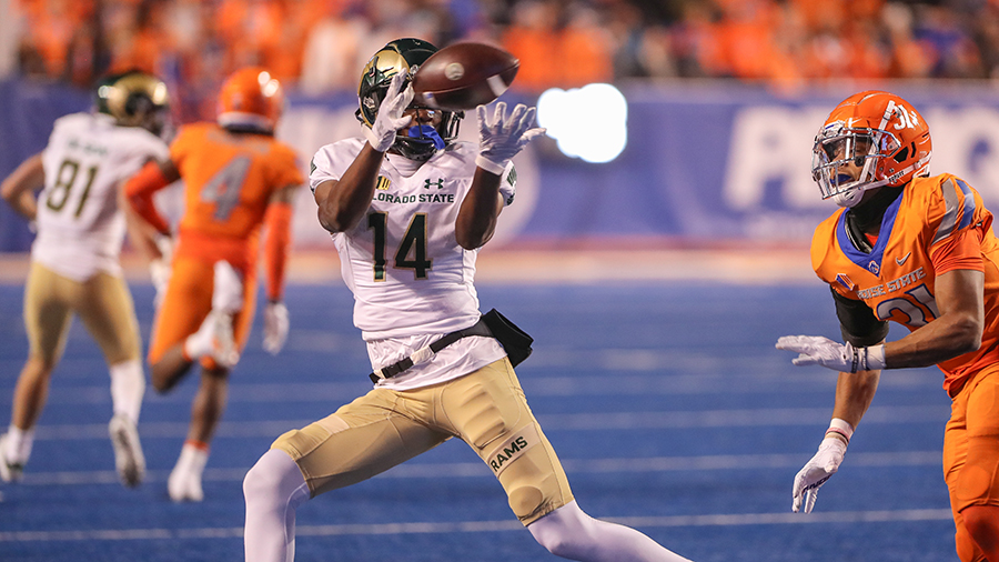 Seattle Seahawks rookie WR Tory Horton Colorado State Boise State 2022...